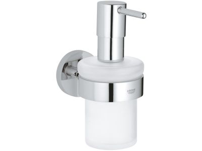 Dozator sapun lichid cu suport de perete Grohe Essentials, crom