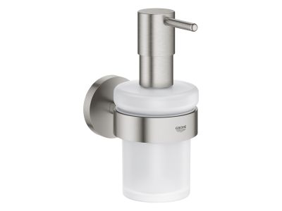 Dozator sapun lichid cu suport de perete Grohe Essentials, supersteel