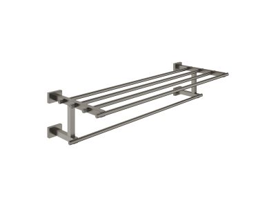Etajera portprosop Grohe EssentialS Cube 60cm, brushed hard graphite