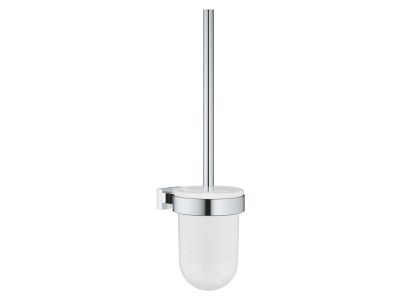 Perie wc cu suport de perete Grohe Essentials Cube, crom