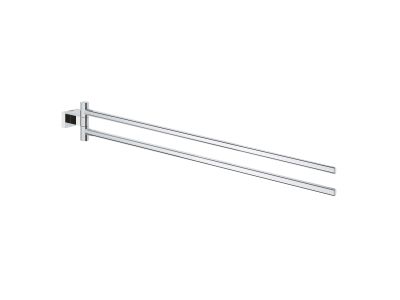 Suport prosop dublu Grohe Essential Cube, crom