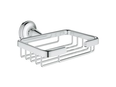 Savoniera gratar Grohe Essentials Authentic de perete, crom