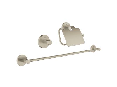 Set 3 accesorii baie Grohe Essentials Guest 3-in-1, brushed nickel