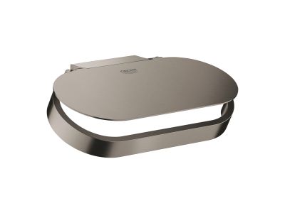 Suport hartie igienica cu aparatoare Grohe Selection, brushed hard graphite