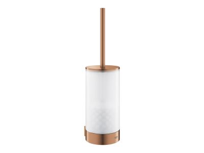 Perie wc cu suport de perete Grohe Selection, brushed warm sunset