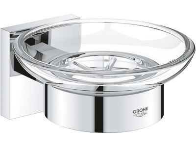 Savoniera Grohe Start Cube cu suport de perete, crom