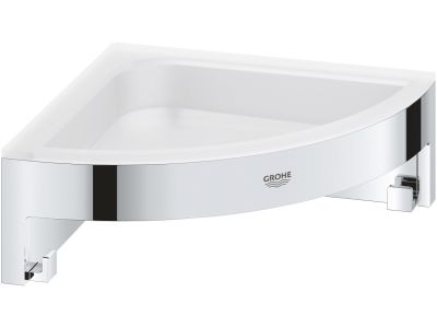 Etajera de dus de colt Grohe Start Cube, crom