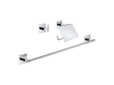 Set accesorii Grohe Start Cube Guest 3-in-1, crom