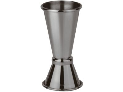 Masura dubla cocktail Paderno, d 4cm, h 11cm, gri