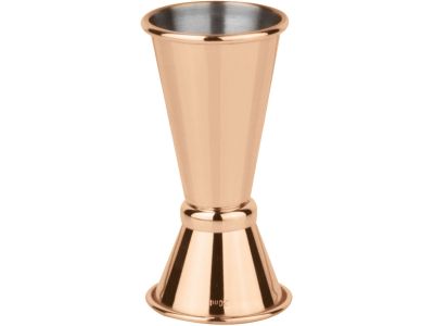 Masura dubla cocktail Paderno, d 4cm, h 11cm, cupru