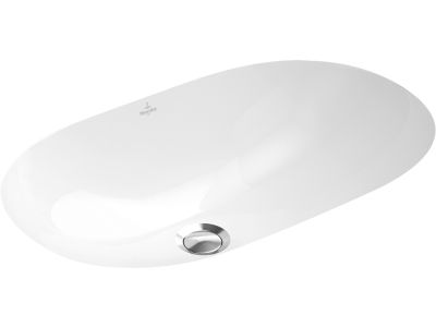 Lavoar Villeroy & Boch O.Novo 60x35cm, montare sub blat, fara orificiu baterie, Alb Alpin