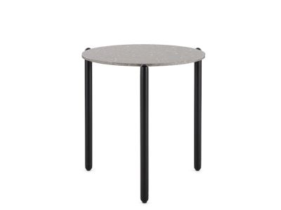 Masuta Kartell Undique design Patricia Urquiola, 48x51x51cm, baza metalica, top ceramic, gri Terrazzo