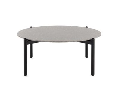 Masuta Kartell Undique design Patricia Urquiola, 85x91x37cm, baza metalica, top ceramic, gri Terrazzo