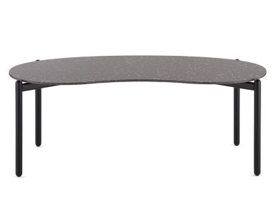Masuta Kartell Undique design Patricia Urquiola, 119x59x44cm, baza metalica, top ceramic, negru Terrazzo