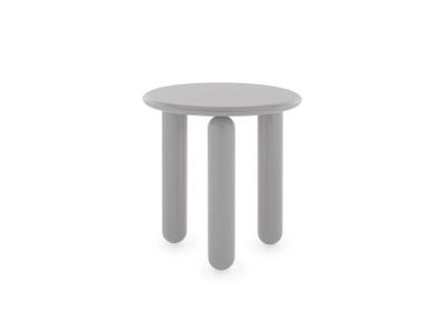 Masuta Kartell Undique Mas design Patricia Urquiola, 48x48x51cm, baza lemn, top MDF, gri