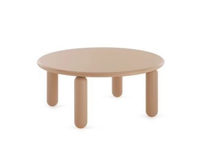 Masuta Kartell Undique Mas design Patricia Urquiola, 85x85x30cm, baza lemn, top MDF, pudra