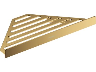 Etajera de colt Hansgrohe AddStoris, gold optic lustruit