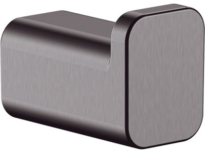 Cuier baie Hansgrohe AddStoris, negru periat