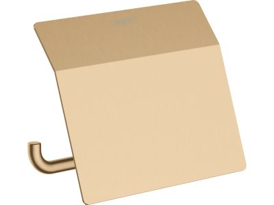 Suport hartie igienica cu aparatoare Hansgrohe AddStoris, bronz periat EXPUS