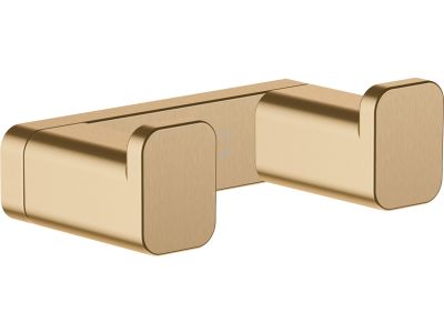 Cuier baie dublu Hansgrohe AddStoris, bronz periat EXPUS