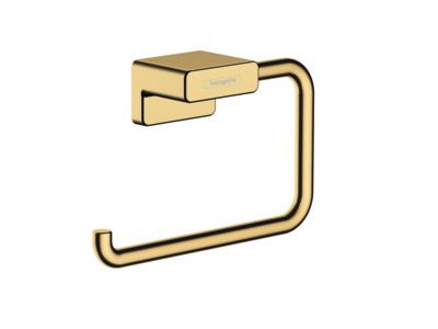 Suport hartie igienica Hansgrohe AddStoris, gold optic lustruit