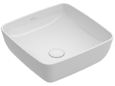 Lavoar tip bol Villeroy & Boch Artis 41cm, fara orificiu baterie, fara preaplin, montare pe blat