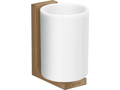 Pahar cu suport de perete Axor Universal bronz periat