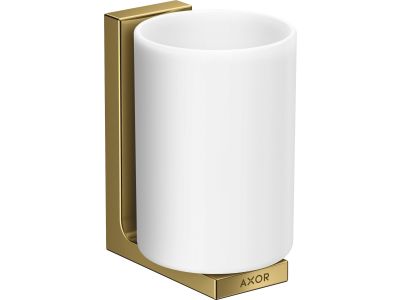 Pahar cu suport de perete Axor Universal auriu