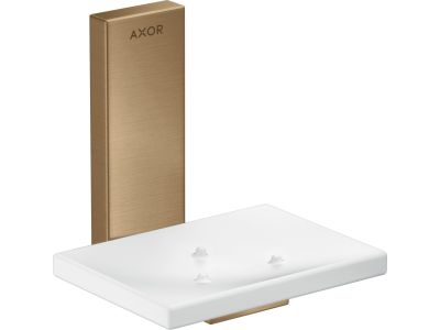 Savoniera cu suport de perete Axor Universal bronz periat