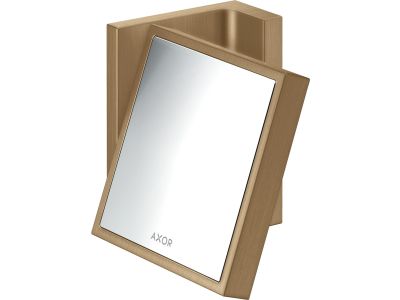 Oglinda cosmetica Axor Universal 1.7x, de perete, bronz periat