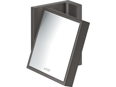 Oglinda cosmetica Axor Universal 1.7x, de perete, negru periat