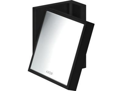 Oglinda cosmetica Axor Universal 1.7x, de perete, negru mat