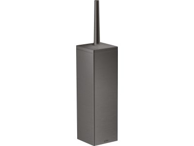 Perie wc cu suport de perete Axor Universal negru periat