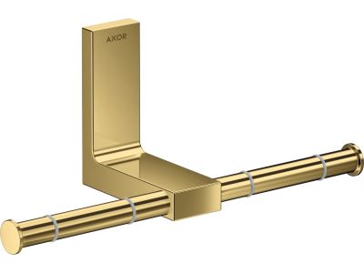 Suport dublu hartie igienica orizontal Axor Universal auriu