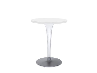 Masa Kartell TopTop design Philippe Starck & Eugeni Quitllet, diametru 60cm, alb