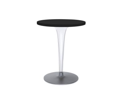 Masa Kartell TopTop design Philippe Starck & Eugeni Quitllet, diametru 60cm, negru