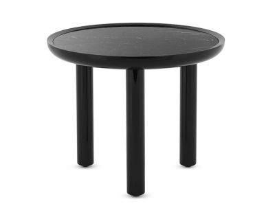 Masuta Kartell K-Top design Rodolfo Dordoni, d 60cm, h 50cm, Black - Marquina Black
