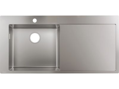 Chiuveta bucatarie Hansgrohe S717-F450, 1045x510mmmm, picurator dreapta, inox