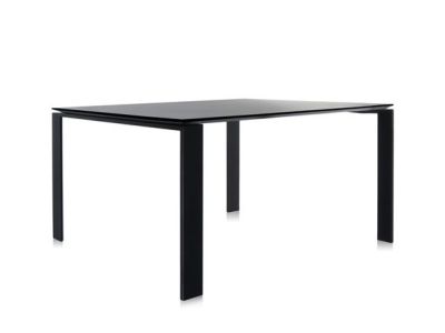 Masa Kartell Four design Ferruccio Laviani, 128x128cm, negru