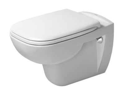 Set vas WC suspendat Duravit D-Code 54.5x35.5cm si capac clasic