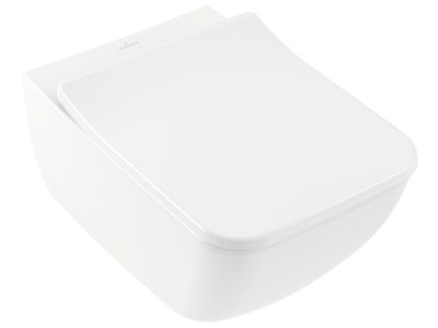 Set vas WC suspendat Villeroy & Boch Venticello DirectFlush cu capac slim inchidere lenta