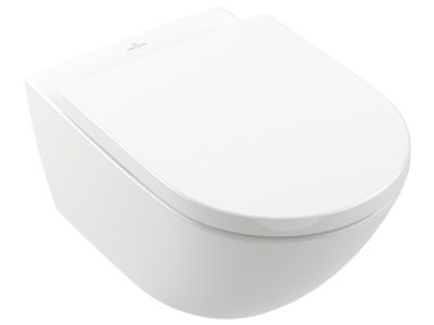 Vas WC suspendat Villeroy & Boch Subway 3.0 CeramicPlus 56x37cm, TwistFlush, alb Alpin