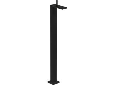 Baterie cada cu montaj pe pardoseala Axor MyEdition, ventil click-clack, necesita corp ingropat,  negru mat/sticla neagra