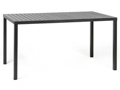 Masa exterior Nardi Cube 140x80cm, h 75.5cm, baza aluminiu, antracit