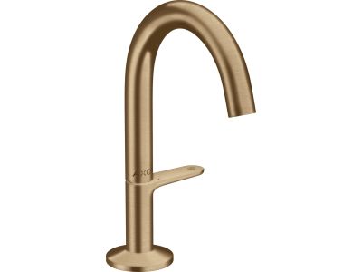 Baterie lavoar Axor ONE Select 140, ventil push-open, bronz periat