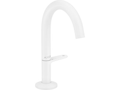 Baterie lavoar Axor ONE Select 140, ventil push-open, alb mat