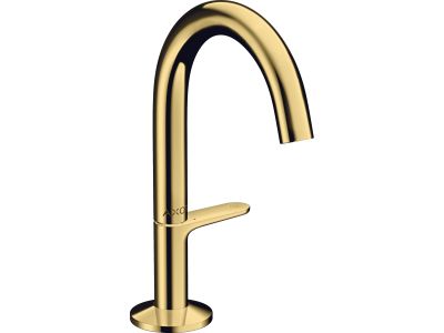 Baterie lavoar Axor ONE Select 140, ventil push-open, gold optic lustruit