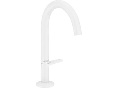 Baterie lavoar Axor One Select 170, ventil push-open, alb mat
