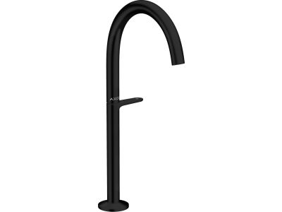 Baterie lavoar Axor ONE Select 260 pentru lavoar tip bol, ventil push-open, negru mat
