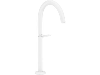 Baterie lavoar Axor ONE Select 260 pentru lavoar tip bol, ventil push-open, alb mat